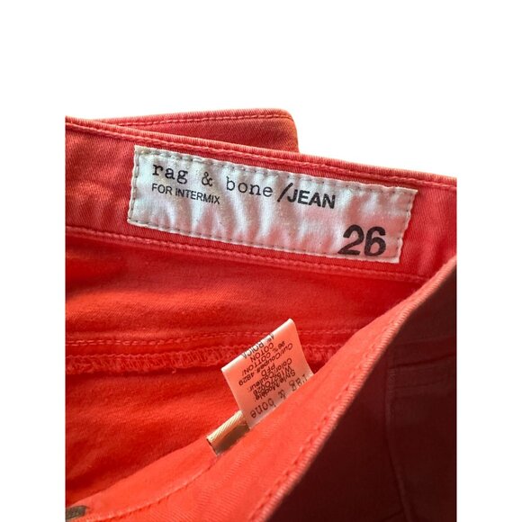 RAG & BONE Women's Orange Skinny Jeans Size 26 - Picture 4 of 9